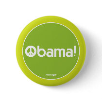 Obama for Peace Green Button by depresident Obama for Peace Green Button
