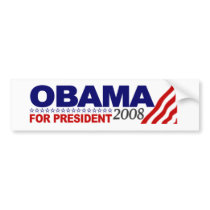 Obama For President 2008 bumper stickers by worldsfair Obama For President 2008 bumper stickers