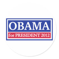 Obama for President 2012 stickers