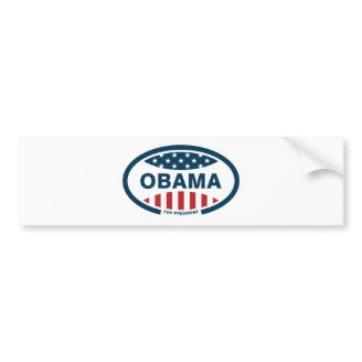 Obama for president bumper sticker