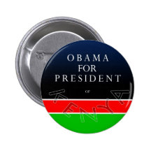 Obama For President of Kenya Button