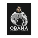 Obama for President of Space postcards