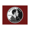 Obama For President (Red) Postcard
