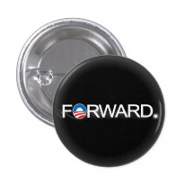 Obama Forward 2012 Black and White Campaign Pin
