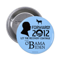 OBAMA Forward in 2012 political pinback button