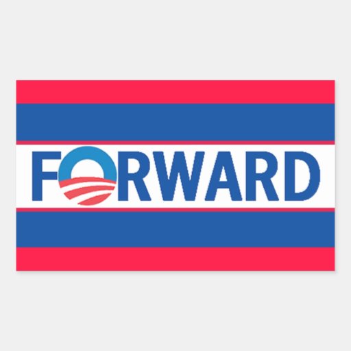 Obama FORWARD Rectangular Stickers
