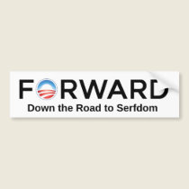 Obama Forward Road to Serfdom bumper stickers