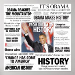Obama: From Dream to History Headline Poster