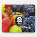 Obama fruit FRESH GUARANTEED mousepad