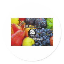 Obama fruit FRESH GUARANTEED stickers by TheUniversityofObama Obama fruit FRESH GUARANTEED stickers