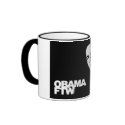 Obama FTW - For The Win Ringer Mug by DoubleA_Media Obama FTW - For The Win Ringer Mug