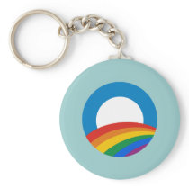 Obama Gay Pride Key Chains