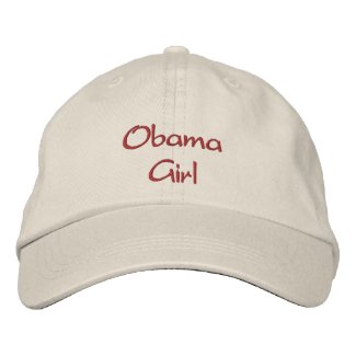 Obama Girl Embroidered Cap / Hat