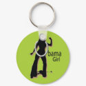 OBAMA GIRL GROOVY GREEN keychains by OWL1998 OBAMA GIRL GROOVY GREEN keychains