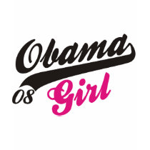 obama girl tail t-shirts