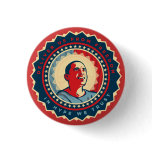 Obama God-King Button
