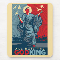 Obama God King Mousepad