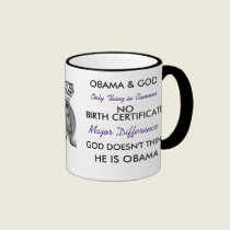OBAMA & GOD MUG mugs