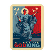 Obama Godking Premium Magnets