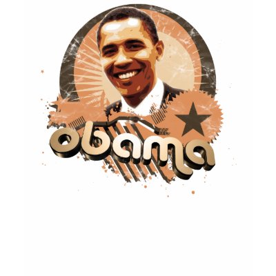 Obama Gold Tee Shirt by zazzlepowerseller