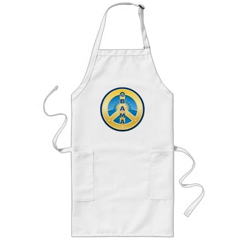 Obama GoldStar Peace Apron, Long apron