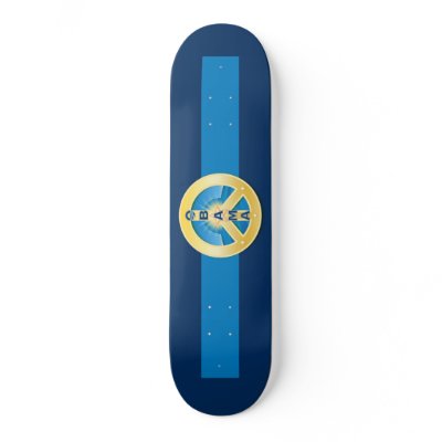 Obama GoldStar Peace Skateboard by NowPower