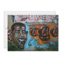 Obama Graffiti Custom Announcements