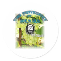 Obama Grapes FRESHNESS GUARANTEED stickers by TheUniversityofObama Obama Grapes FRESHNESS GUARANTEED stickers