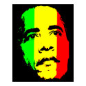 Obama Green Gold and Red Face Poster posters by presidentbarackobama Obama Green Gold and Red Face Poster posters