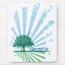 Obama Green Mouse Mat