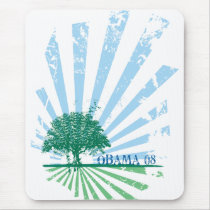 Obama Green mousepads