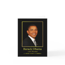 Obama Greeting Card - Blank