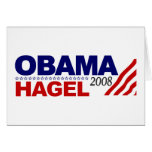 Obama Hagel 2008 Card