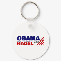 Obama Hagel 2008 keychains