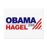 Obama Hagel 2008 Postcard