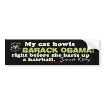 Obama Hairball Bumper Sticker