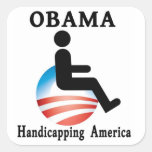 Obama - Handicapping America Sticker