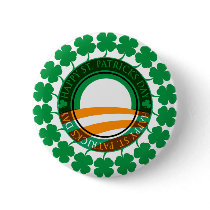 Obama Happy St Patricks Day buttons