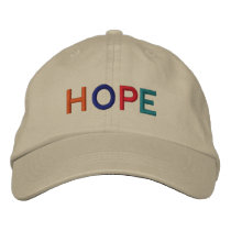 OBAMA HAT,H, O, P, E embroidered hats by funny_tshirt OBAMA HAT,H, O, P, E embroidered hats