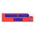 Obama Haters Suck Bumper Sticker bumper stickers by pharrisart Obama Haters Suck Bumper Sticker bumper stickers