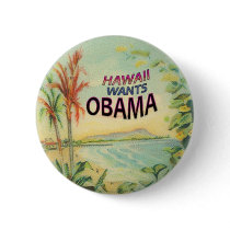 Obama Hawaii Button