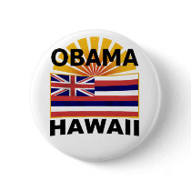 Obama Hawaii Button by samappleby Obama Hawaii Button