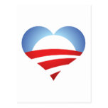 Obama Heart Post Cards