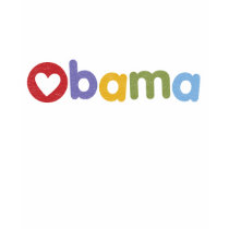 Obama Heart T-Shirt by ProudPolitics Obama Heart T-Shirt