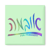 Obama Hebrew Script Magnets