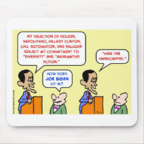 obama hire handicapped biden mousepads