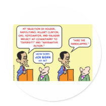 obama hire handicapped biden stickers