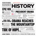 Obama: Historic Headline Collage Poster posters by democrattotheend Obama: Historic Headline Collage Poster posters