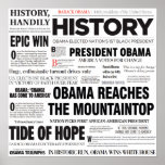 Obama: Historic Headline Collage Poster posters