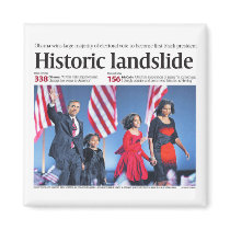 Obama: Historic Landslide Magnet by democrattotheend Obama: Historic Landslide Magnet